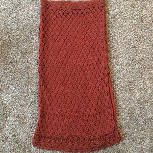 Anthropologie Tularosa crochet midi skirt